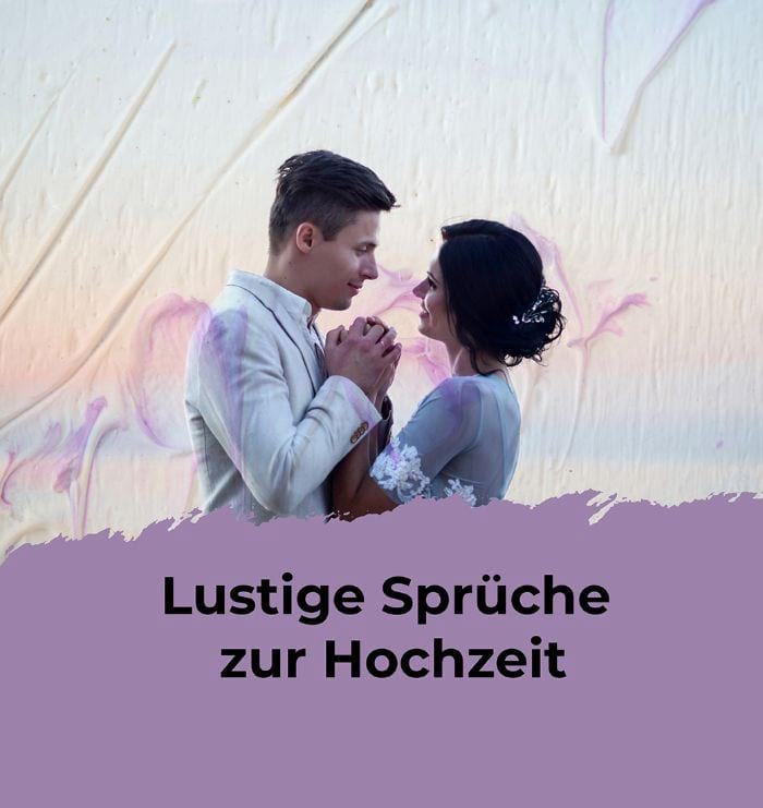 Lustige Sprüche zur Hochzeit